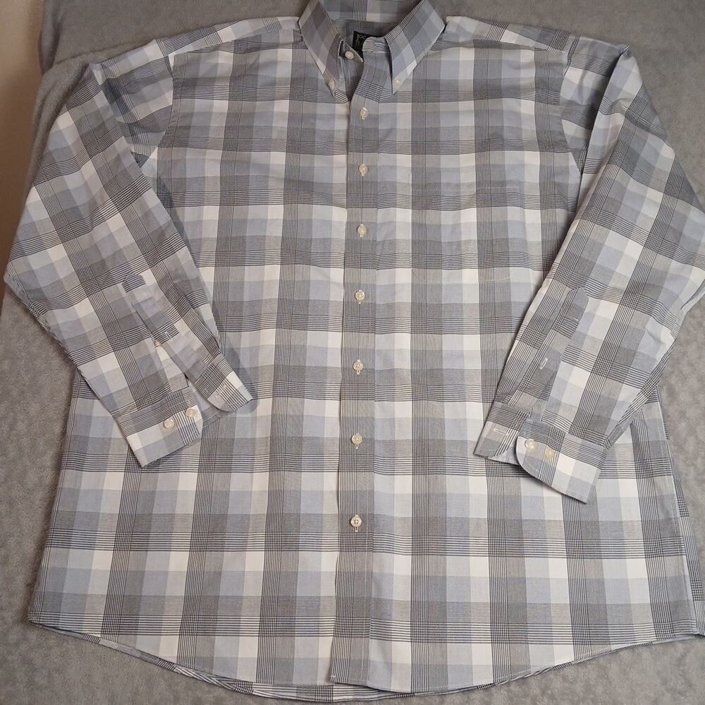 Jos.A. Banks 100% Cotton Travelers Collection Mens Dress Shirt XL EUC
